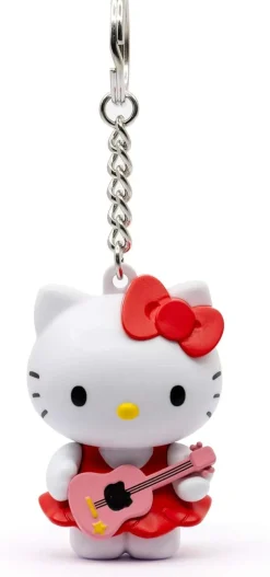 Hello Kitty with Guitar Pocket Hero Keychain