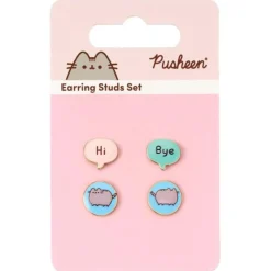Hi, Bye Stud Golden Earrings