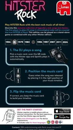 Hitster Rock Nordisk 2025 Utgave