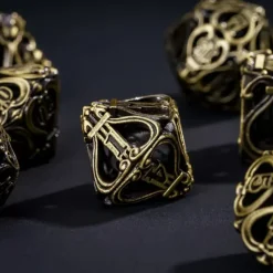 Hollow Metal Poly Ancient Music Bronze (7)