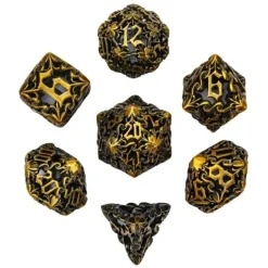 Hollow Metal Poly Ancient Dragon Flower Gold (7)