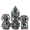 Hollow Metal Poly Retro Dragon Blue /Silver (7)