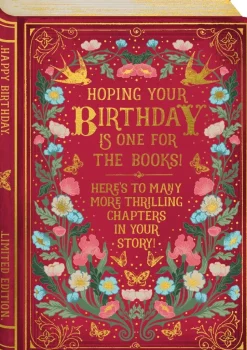 Hoping Your Birthday is one for the Books! Here’s to Many More Thrilling Chapters in Your Story! kort 120 x 170mm