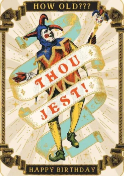 HUZZAH Thou Jest Card