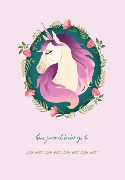 I Wish I Was A Unicorn Embroidered Journal