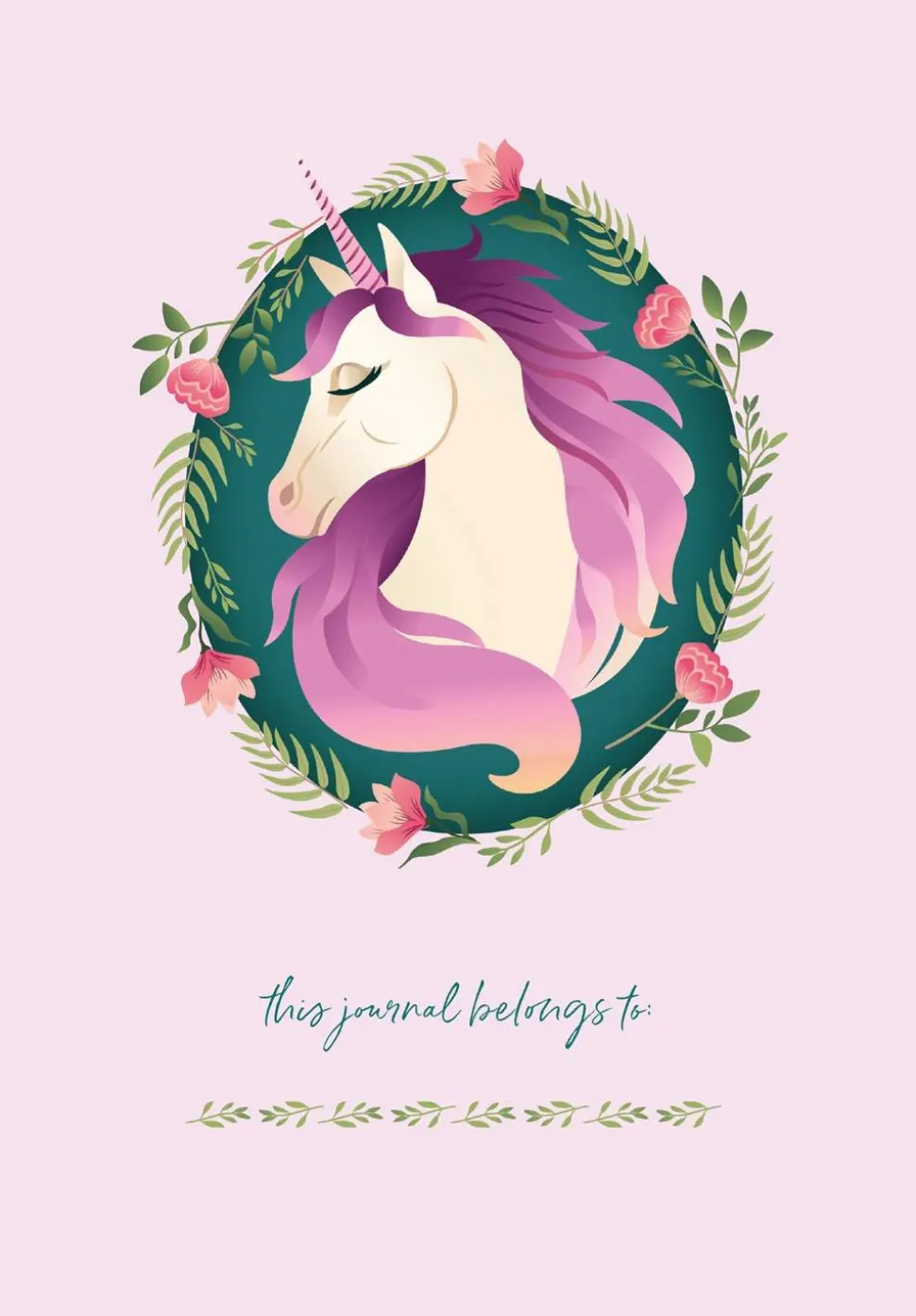 I Wish I Was A Unicorn Embroidered Journal