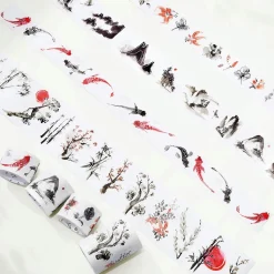 Ink Tranquility Washi Tape Sticker Set