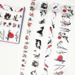 Ink Tranquility Washi Tape Sticker Set