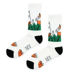 Jungle Moomin White Retro Socks (40-46)