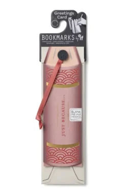"Just Because..." Gratulasjonskort med bokmerke og konvolutt
