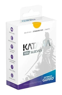 Katana Sleeves Yellow Standard Size (100) Kortlommer, Katana