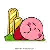 Kirby Sleeping Rubber Magnet