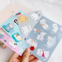 Kitties Planet Washi Paper Sheet Sticker Set (4)