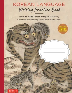 Korean Language Writing Practice Book: Learn to Write Korean Hangul Correctly (Character Handwriting Notebook Sheets with Square Grids)