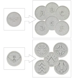 Legions Imperialis Order Tokens and Objective Markers
