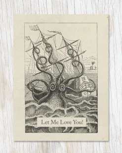 Let Me Love You! Octopus Greeting Card