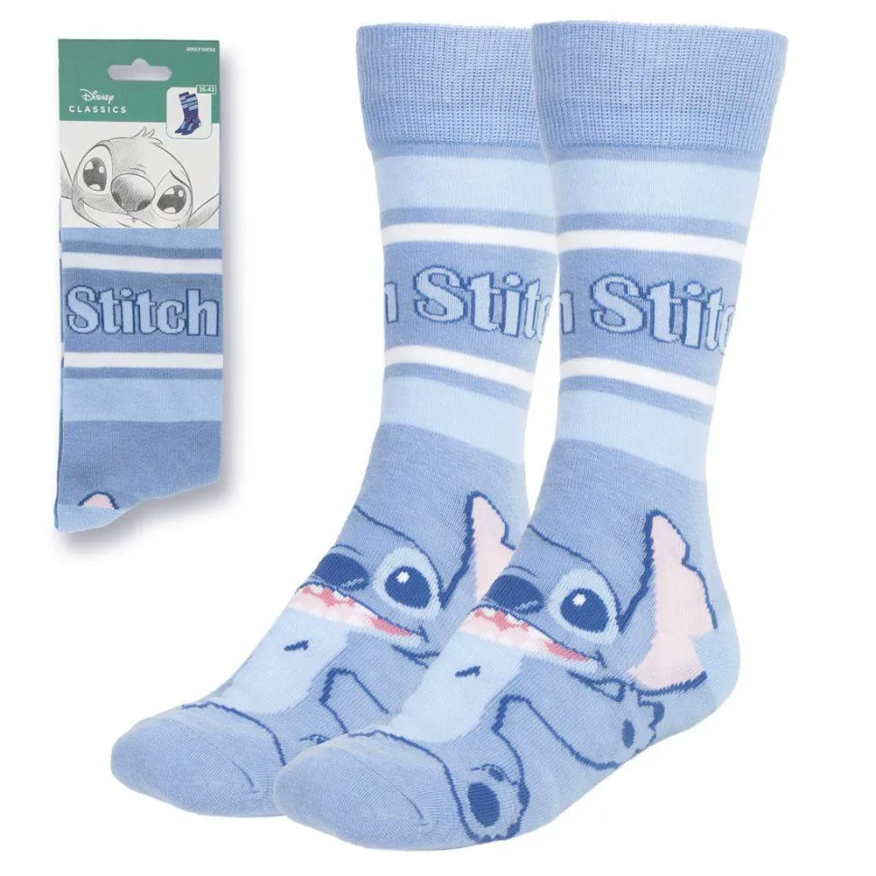 Light Blue Stiped Stitch Socks (36-43)