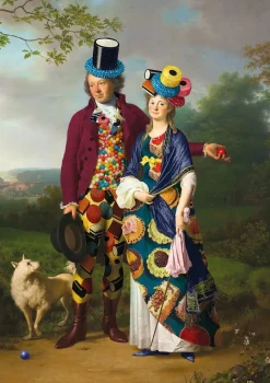 Liquorice Couple & Dog, Kort 120 x 170mm