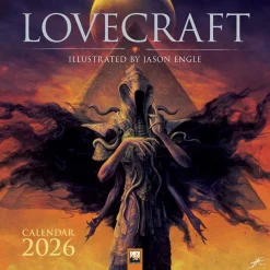 Lovecraft: Illustrated by Jason Engle Wall Calendar 2026 (Art Calendar)
