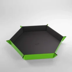 Magnetic Dice Tray Hex Black/Green Terningbrett
