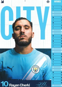 MANCHESTER CITY FC 2026 A3 CALENDAR