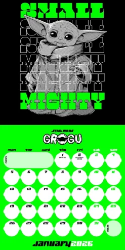 Mandalorian Grogu 2026 Mini Calendar