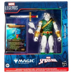 Man-Wolf plus Exclusive Foil Card Marvel Legends MTG Action Figure 15 cm