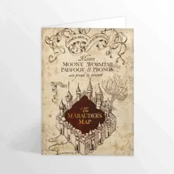 Marauder's Map Foiled Notecard
