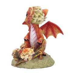 Marigold Flower Dragon Ornament 11 cm
