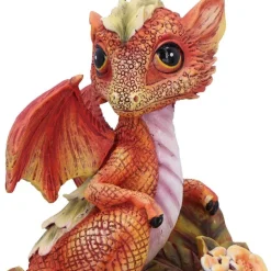Marigold Flower Dragon Ornament 11 cm