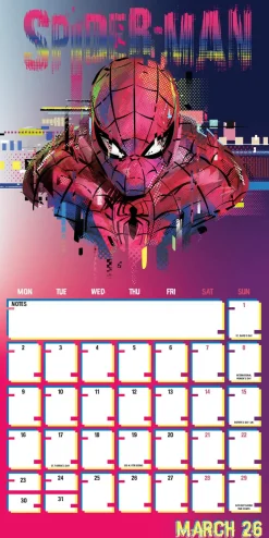 MARVEL SPIDER-MAN 2026 SQUARE CALENDAR