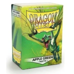 Matte Apple Green Standard Size Dragon Shield Sleeves (100)