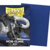 Matte Blue Non-Glare Standard Size Dragon Shield Sleeves (100)