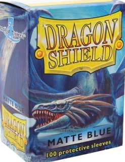Matte Blue Standard Size Dragon Shield Sleeves (100)