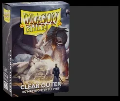 Matte Clear Outer Sleeves Standard Size (100) Kortlommer, Dragon Shield