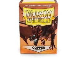 Matte Copper Standard Size Dragon Shield Sleeves (100)