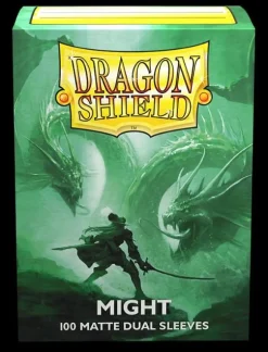 Matte Dual Might Standard Size (100) Kortlommer, Dragon Shield