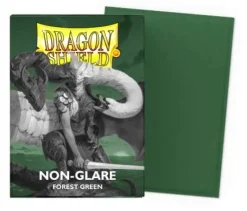 Matte Green Non-Glare Standard Size Dragon Shield Sleeves (100)