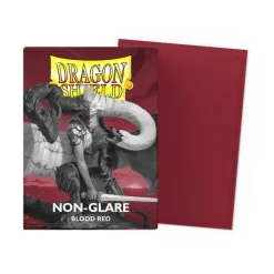 Matte Red Non-Glare Standard Size Dragon Shield Sleeves (100)