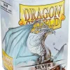 Matte Silver Standard Size Dragon Shield Sleeves (100)