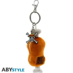 Meat on a Bone Plush Keychain
