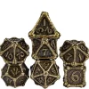 Metal Poly Dragon Bones Barrel Bronze (7) Terningsett