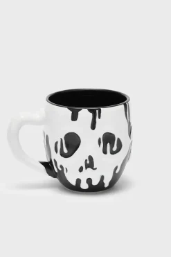 Molten Skull Earthenware Mug