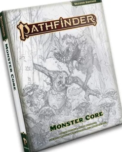 Monster Core Rulebook Sketch Cover HC