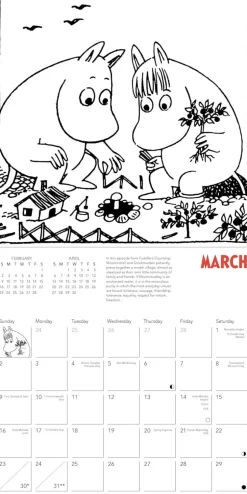 Moomin: Comic Strip Mini Wall Calendar 2025 (Art Calendar)