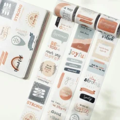 Motivational Washi Tape Sticker Set