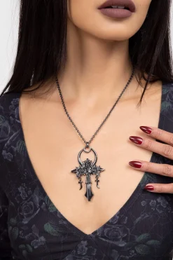 Mourning Ankh Necklace