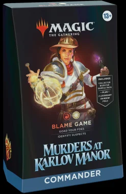 Murders at Karlov Manor Blame Game Commander Deck Murders at Karlov Manor Magic the Gathering