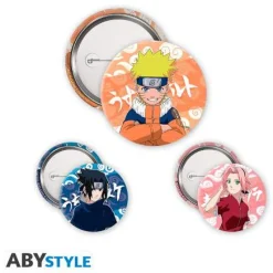 Naruto, Sasuke, Sakura Badge Pack