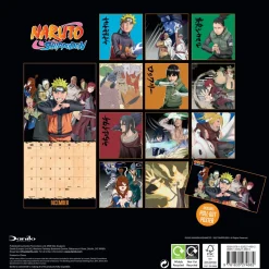 Naruto Shippuden 2026 Square Calendar